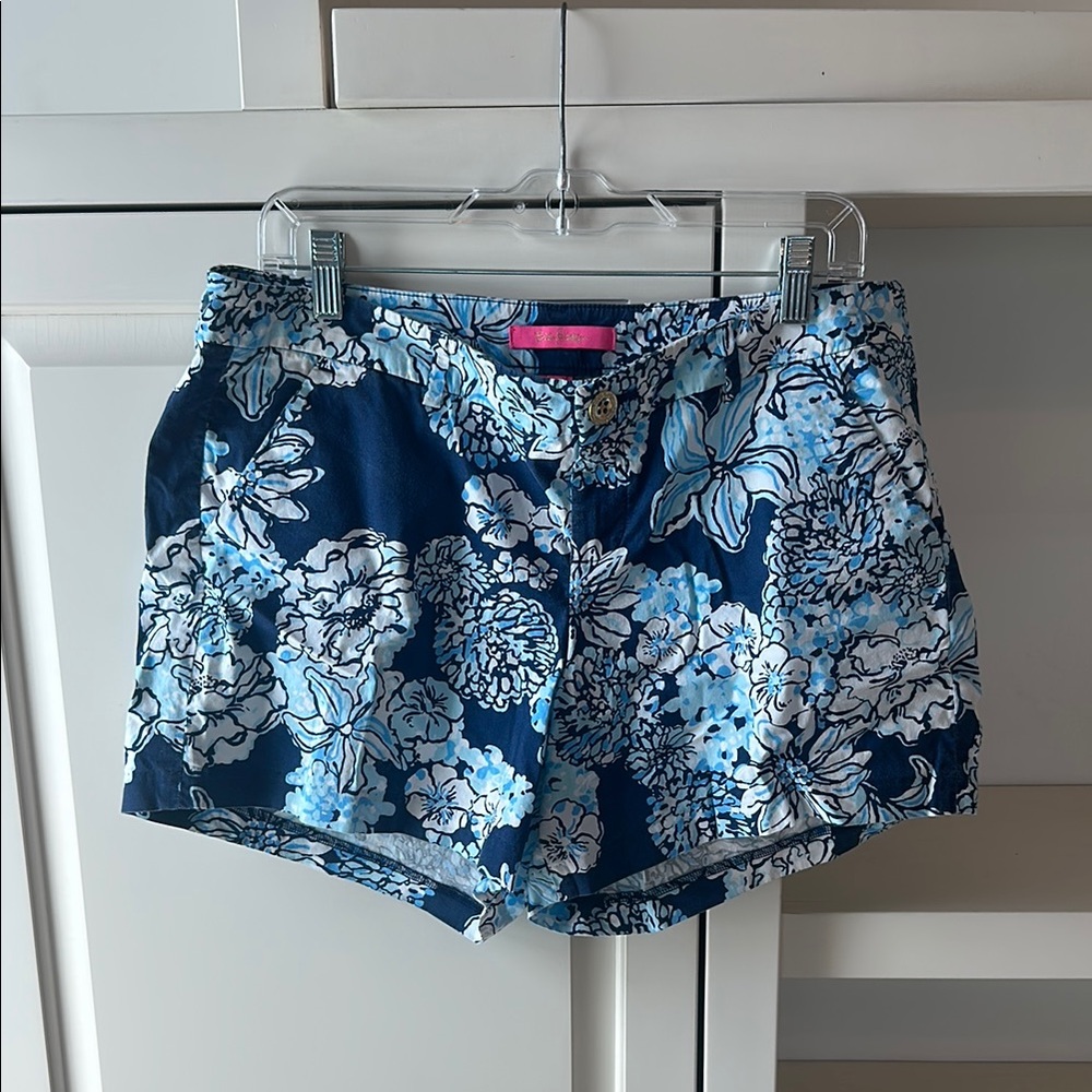 Floral Blue Women's Shorts